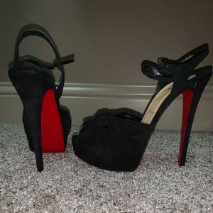 Christian Louboutin 150mm Suede Slingback